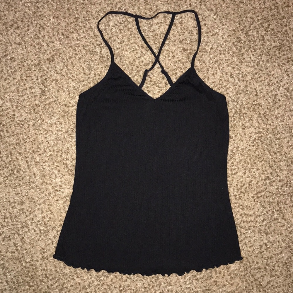 Black tank top